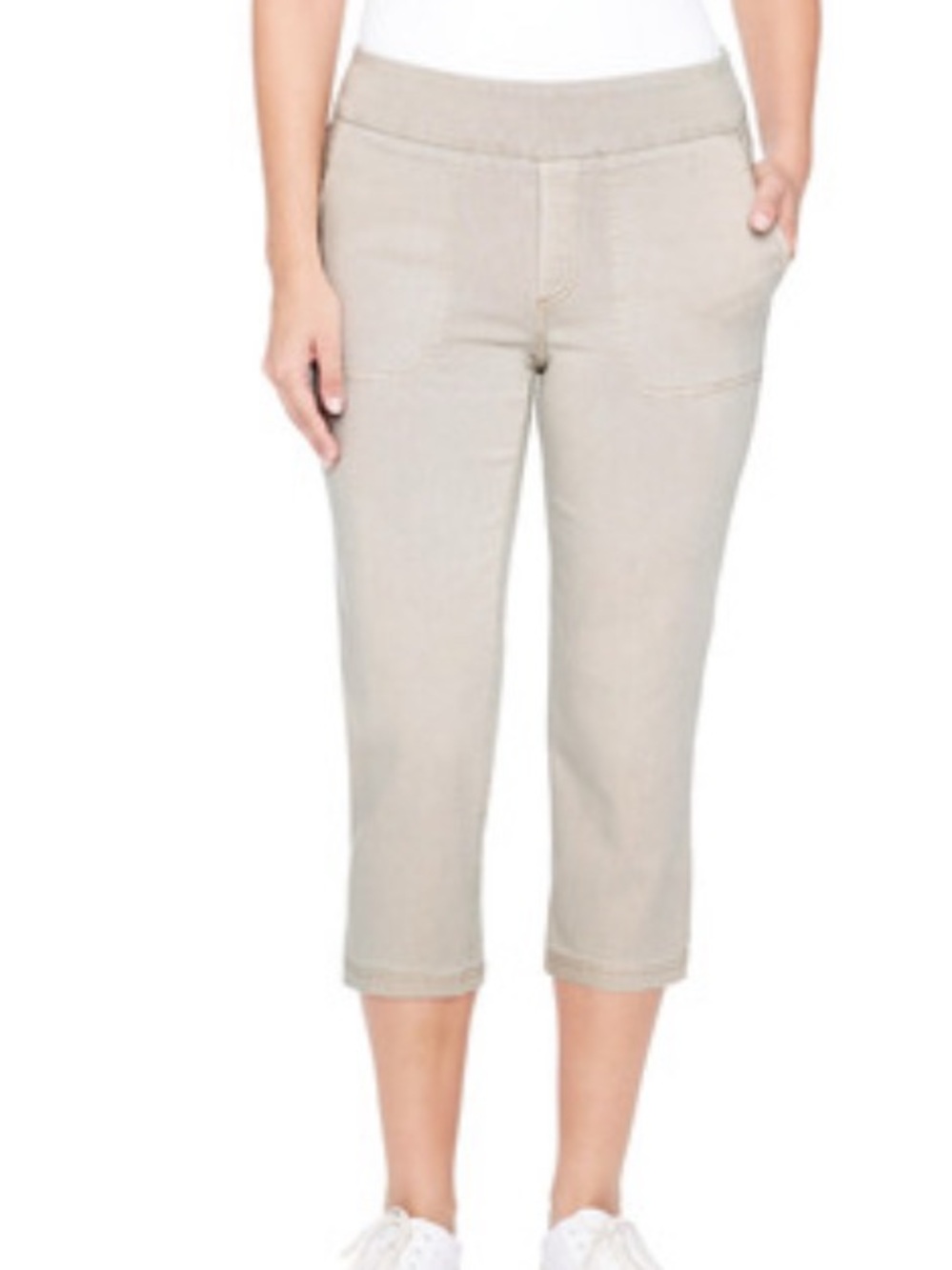 Up! Cream capri pants - medium